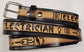 Embossed Leather Belt 1 1/2" Electrician 2 Tone Color