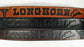 Embossed Leather Belt 1 1/2" Wide Longhorn Western Design