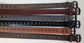 Leather Belt With Black Buckle and Grommets 1 3/4" Wide