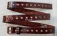 Leather Belt With Antique Copper Buckle and Grommets 1 1/4" Wide