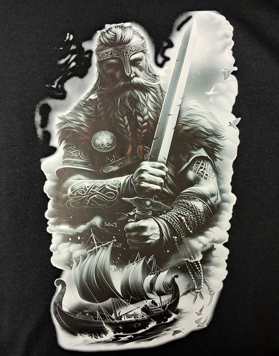 Short Sleeve T-Shirt - Viking Sword Boats