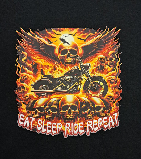 Short Sleeve T-Shirt - Eat Sleep Ride Repeat