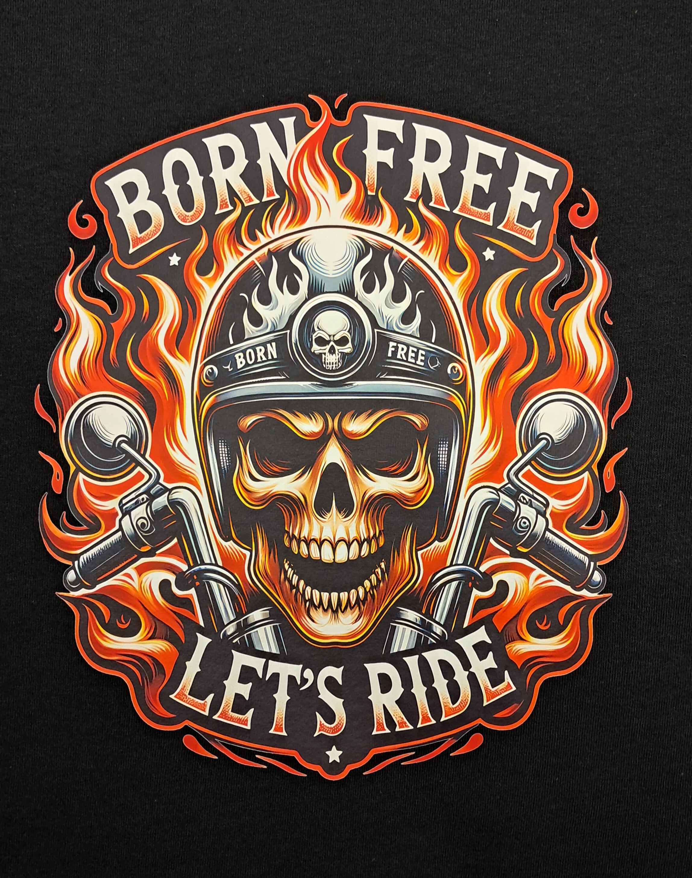 Short Sleeve T-Shirt - Born Free Let's Ride
