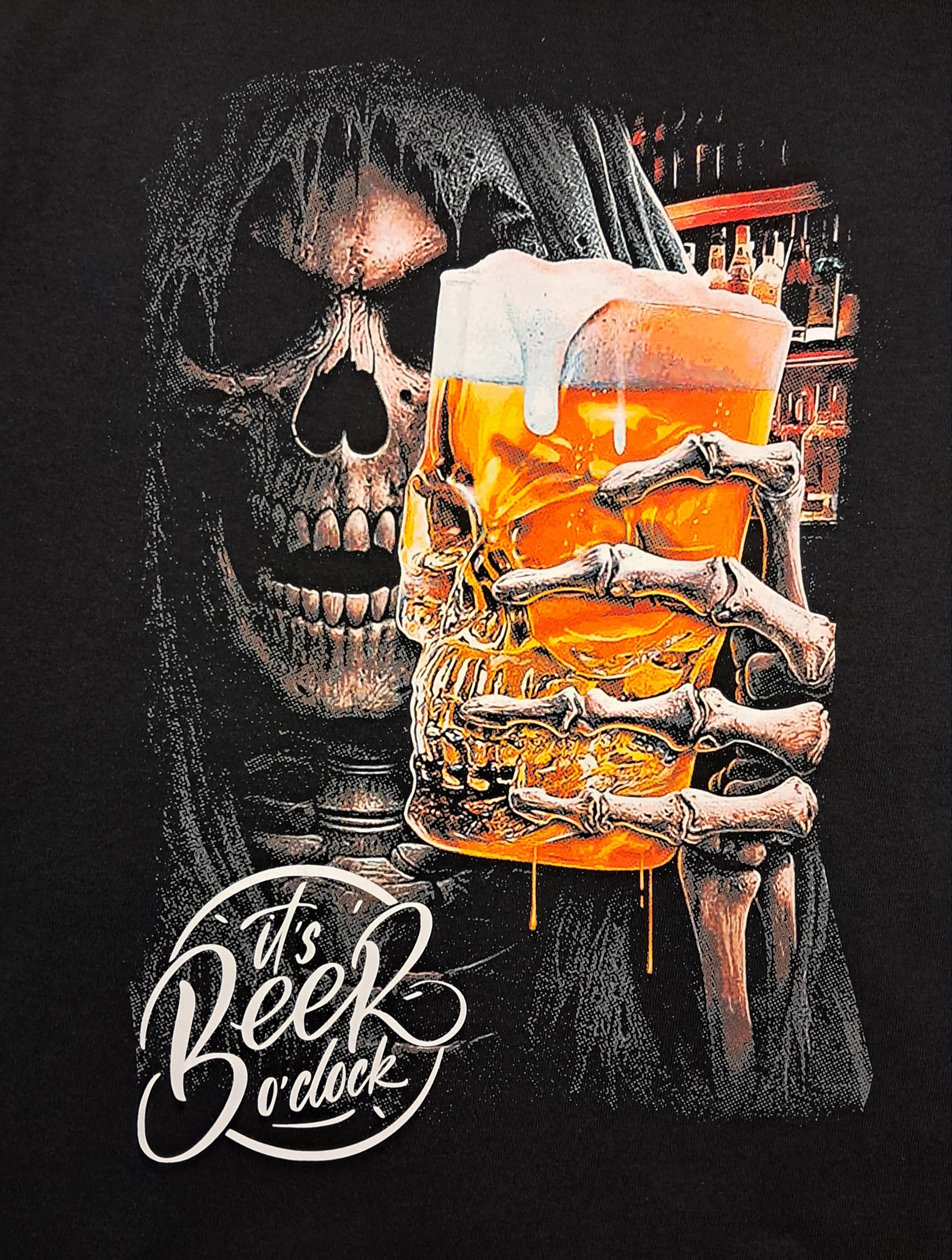 Short Sleeve T-Shirt -  Reaper It's Beer O'Clock