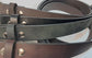 Plain Leather Belt 1 1/2" Wide Nickel plate Hardware