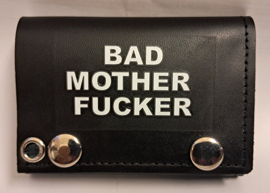 Leather Chain Wallet - Bad Mother Fucker