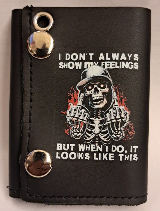 Leather Chain Wallet - I Don&