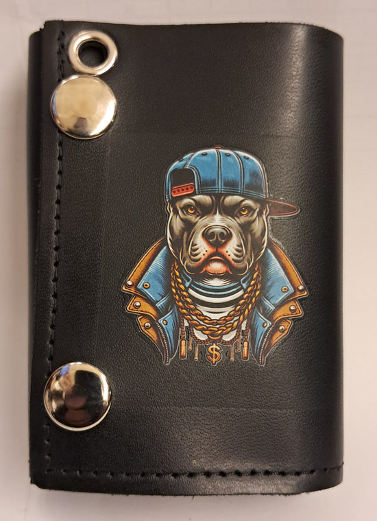 Leather Chain Wallet - Hip Hop Pit Bull