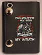 Leather Chain Wallet - Hurt My Daughter Or My Son Not Even God Can Save You From My Wrath