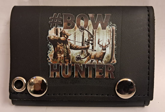 Leather Chain Wallet - Bow Hunter