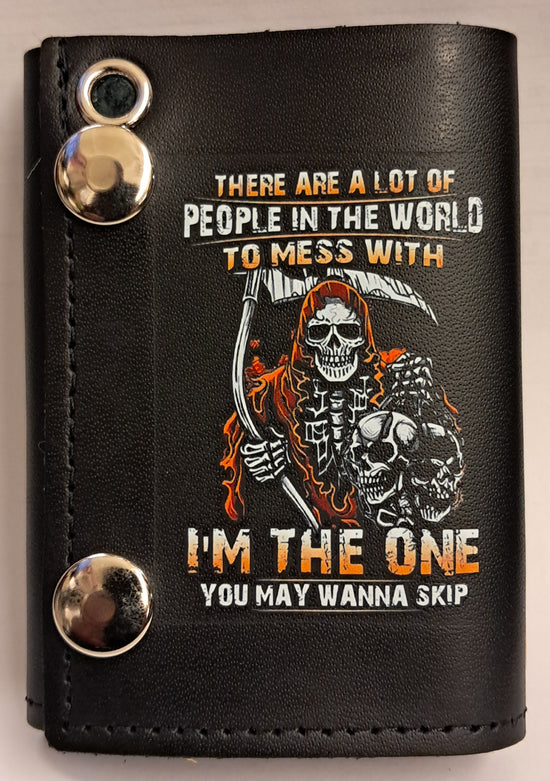 Leather Chain Wallet - There Are A Lot Of People In The World To Mess With I&