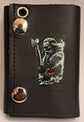 Leather Chain Wallet - Viking Axe Boat