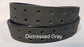Plain Leather Belt Double Hole 1 1/2" Wide Antique Copper Hardware