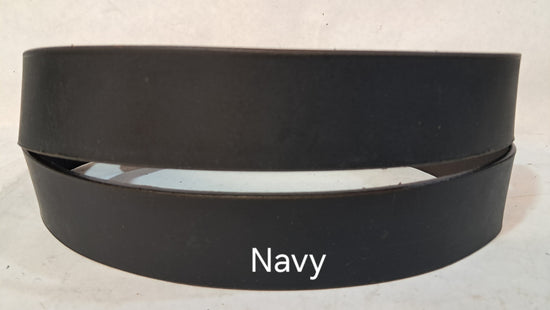 Plain Leather Belt 1 1/2" Wide Antique Brass Hardware