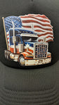 Baseball Hat - American Trucker Flag
