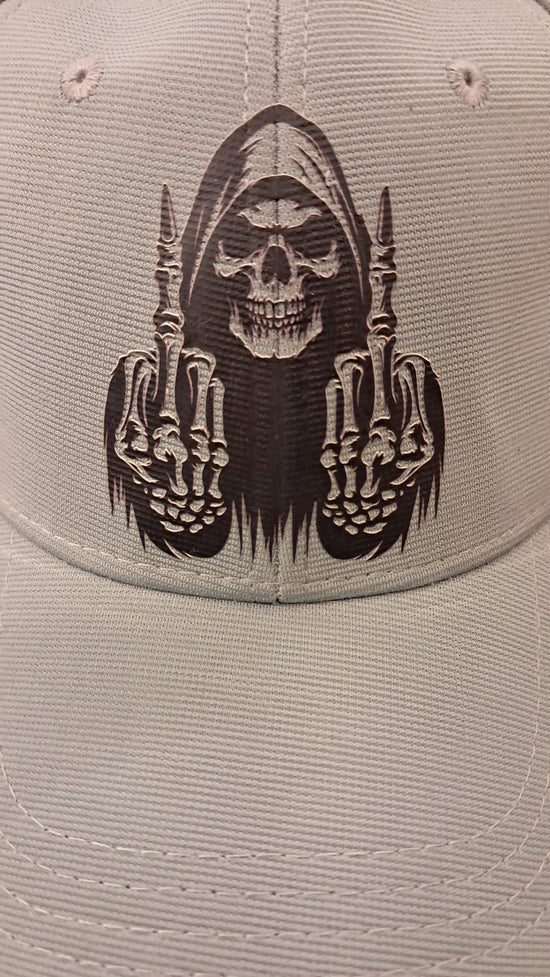 Baseball Hat - Skull Middle Fingers