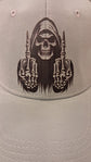 Baseball Hat - Skull Middle Fingers