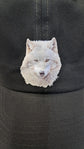 Baseball Hat - White Wolf Head