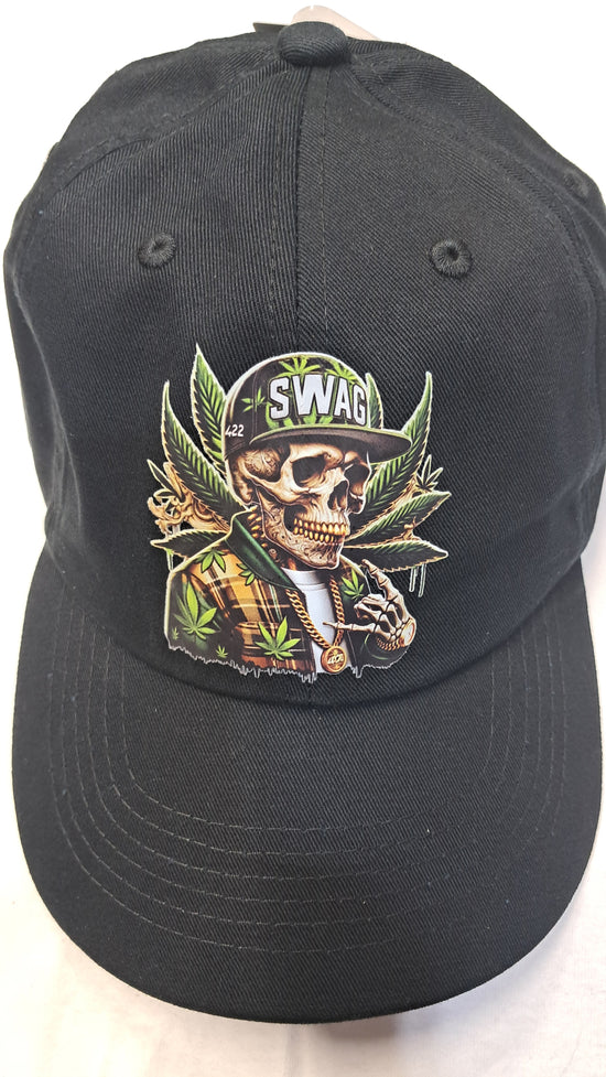 Baseball Hat - Weed - Skull Swag