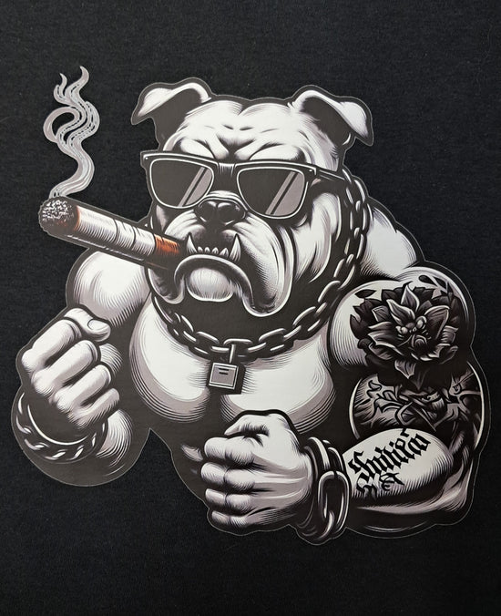 Short Sleeve T-Shirt - Hip Hop Bull Dog Hood