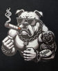 Short Sleeve T-Shirt - Hip Hop Bull Dog Hood