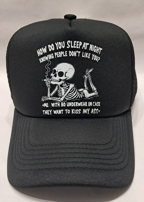Baseball Hat - How Do You Sleep At Night Knowing People Don&