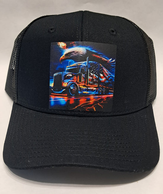 Baseball Hat - Truck Eagle Flag