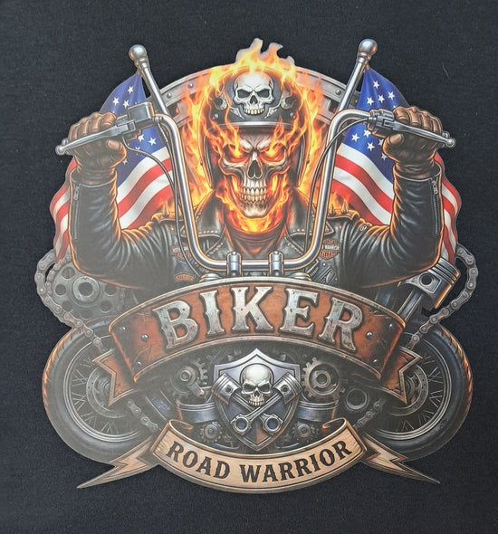 Short Sleeve T-Shirt - Biker Road Warrior