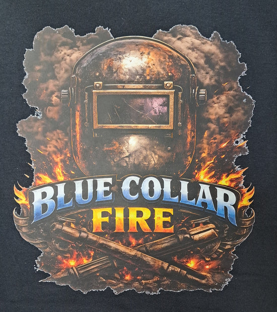 Short Sleeve T-Shirt - Welder Blue Collar Fire