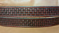 Embossed Leather Belt 1 1/2" Basketweave 4
