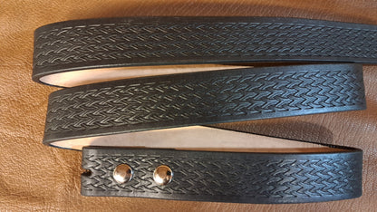 Embossed Leather Belt 1 1/2" Triweave 2