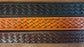 Embossed Leather Belt 1 1/2" Basketweave 3