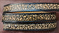 Embossed Leather Belt 1 1/2" Skulls - 2 TC