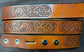 Embossed Leather Belt 1 1/2" Western Horse Head Floral 2