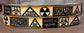Embossed Leather Belt 1 1/2" Biohazard 2TC