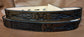 Embossed Leather Belt 1 1/2" Skull Flames