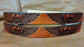 Embossed Leather Belt 1 1/2" Skull Wings