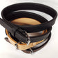 Heavy 2 Ply Leather Gun Belt Double Hole 1 3/4" Wide