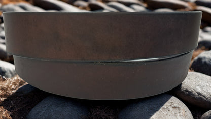 Plain Leather Belt 1 1/2" Wide Antique Nickel Hardware