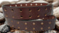 Plain Leather Belt Double Hole 1 1/2" Wide Antique Copper Hardware