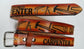 Embossed Leather Belt 1 1/2" Carpenter