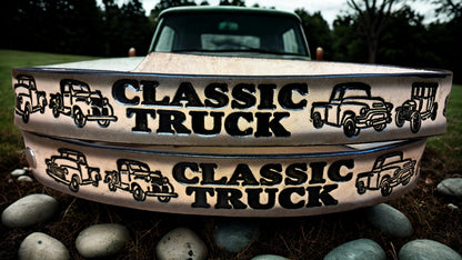 Embossed Leather Belt 1 1/2" Classic Truck