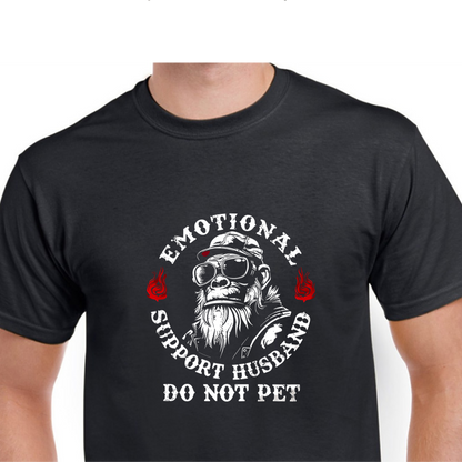 Short Sleeve T-Shirt - Emotional Support Husband Do Not Pet
