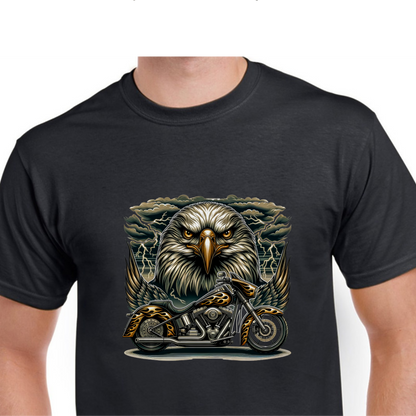 Short Sleeve T-Shirt -  Eagle Motorcycle