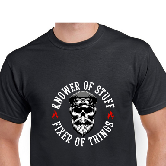 Short Sleeve T-Shirt - Knower Of Stuff Fixer Of Things
