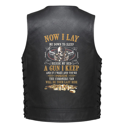 Leather Vest - Now I Lay Me Down to Sleep - Beside My Bed a Gun I Keep