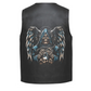 Leather Vest - Winged Grim Reaper Holding a Skull