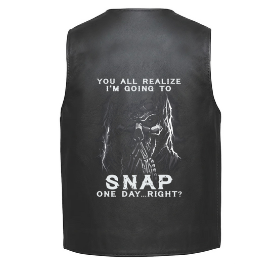 Leather Vest - You All Realize I&