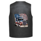 Leather Vest - Patriotic American Semi-Truck