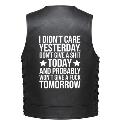 Leather Vest - I Didn&